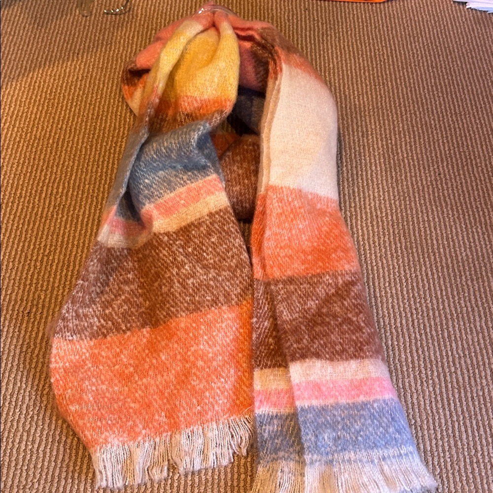 NEW AMERICAN EAGLE striped Colorful blanket Scarf